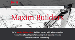 Desktop Screenshot of maximbuilders.com